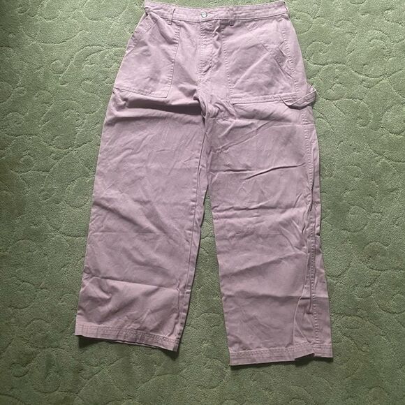 Light Pink Wide Leg Pocket Pants - Picture 3 of 4